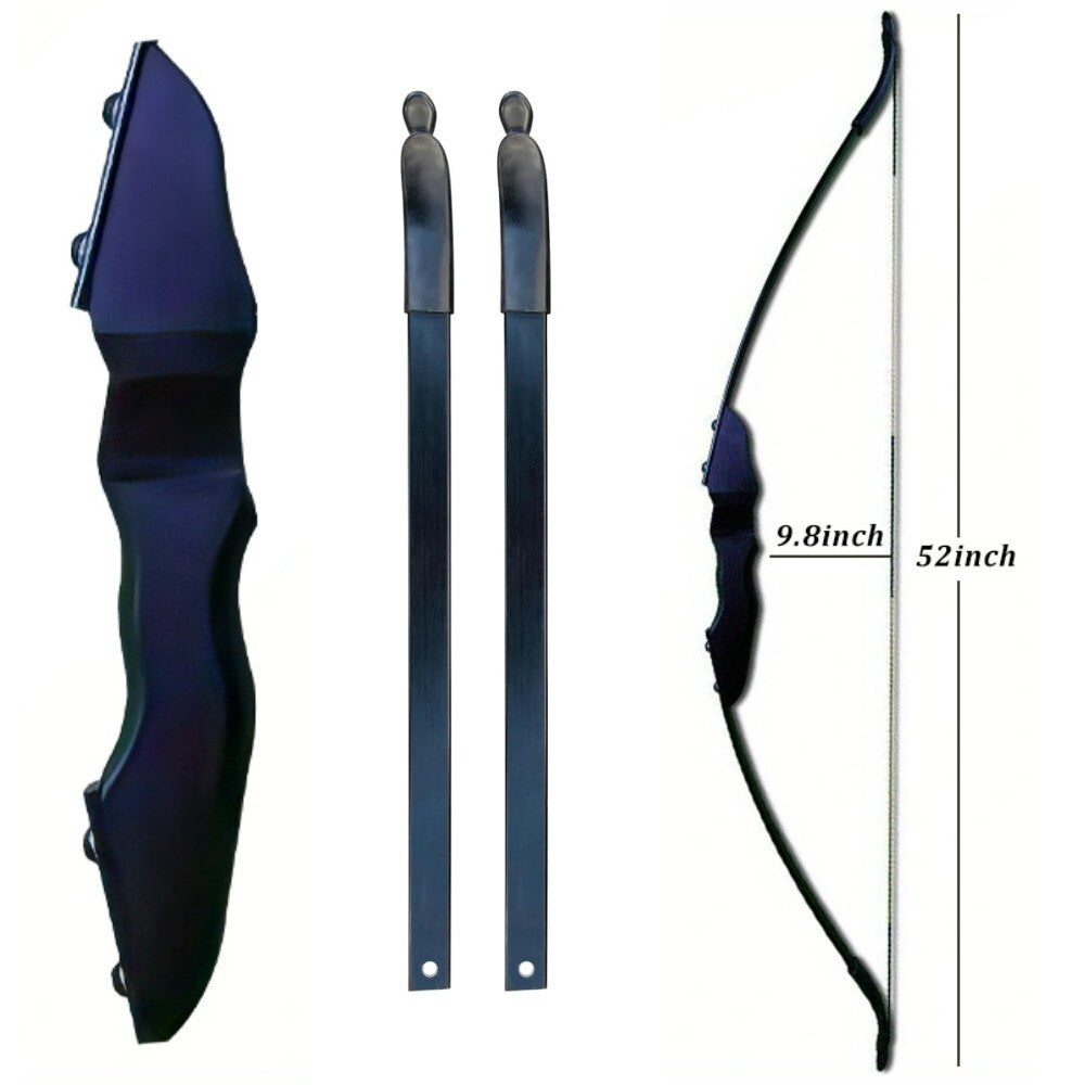 Archery hunting bow with bow string attached ready for use