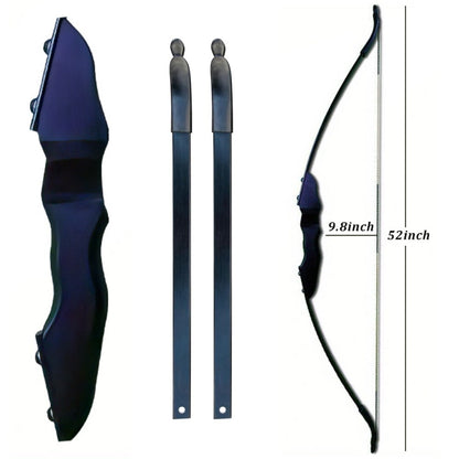 Archery hunting bow with bow string attached ready for use
