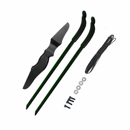 Archery hunting bow showing pull force adjustment area