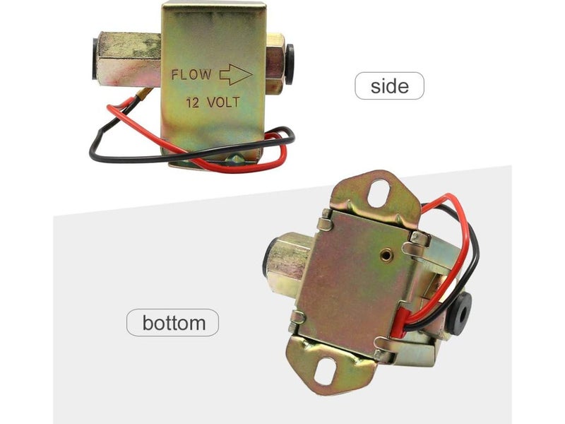 Electric Fuel Pump 12V with 516 inch hose connections visible