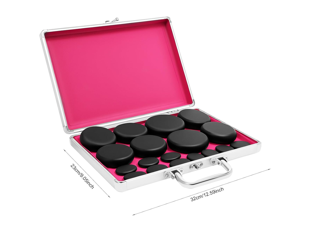 Hot stones massage set stones sized for fingers and toes