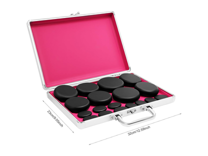 Hot stones massage set stones sized for fingers and toes