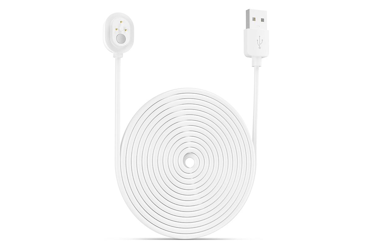 Close up of Power Cable for Arlo waterproof silicone seal