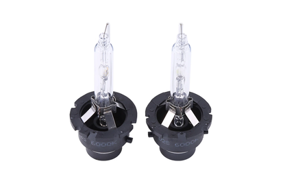 Side angle of Xenon HID headlight bulb 4300K D2S with iron bracket