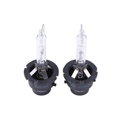 Xenon HID headlight bulb 4300K D2S front view showing quartz glass