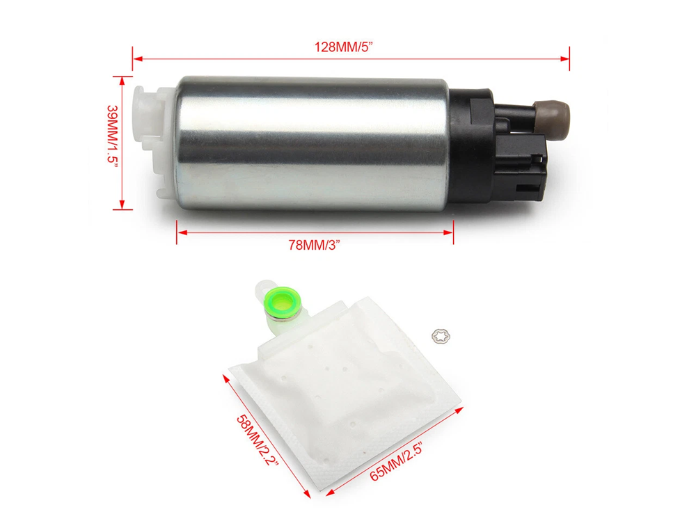 Electric fuel pump 12V kit power supply wire connection detail