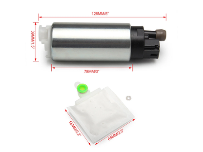 Electric fuel pump 12V kit power supply wire connection detail