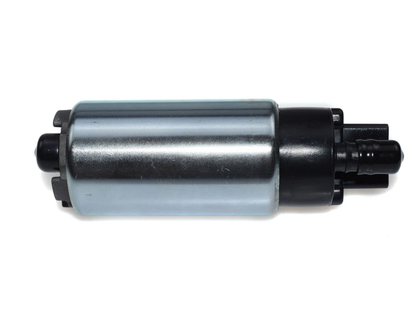 Electric fuel pump 12V kit with retail box packaging in background