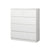 5 Drawer Tallboy white finish front view showing clean lines
