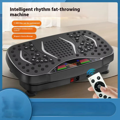 Vibration plate exercise machine showing anti-slip TPR base