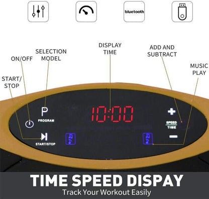 LCD touch screen display on vibration plate machine
