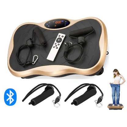 Vibration plate exercise machine gold colour top view