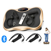 Vibration plate exercise machine gold colour front view
