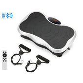 Vibration plate exercise machine white colour front view