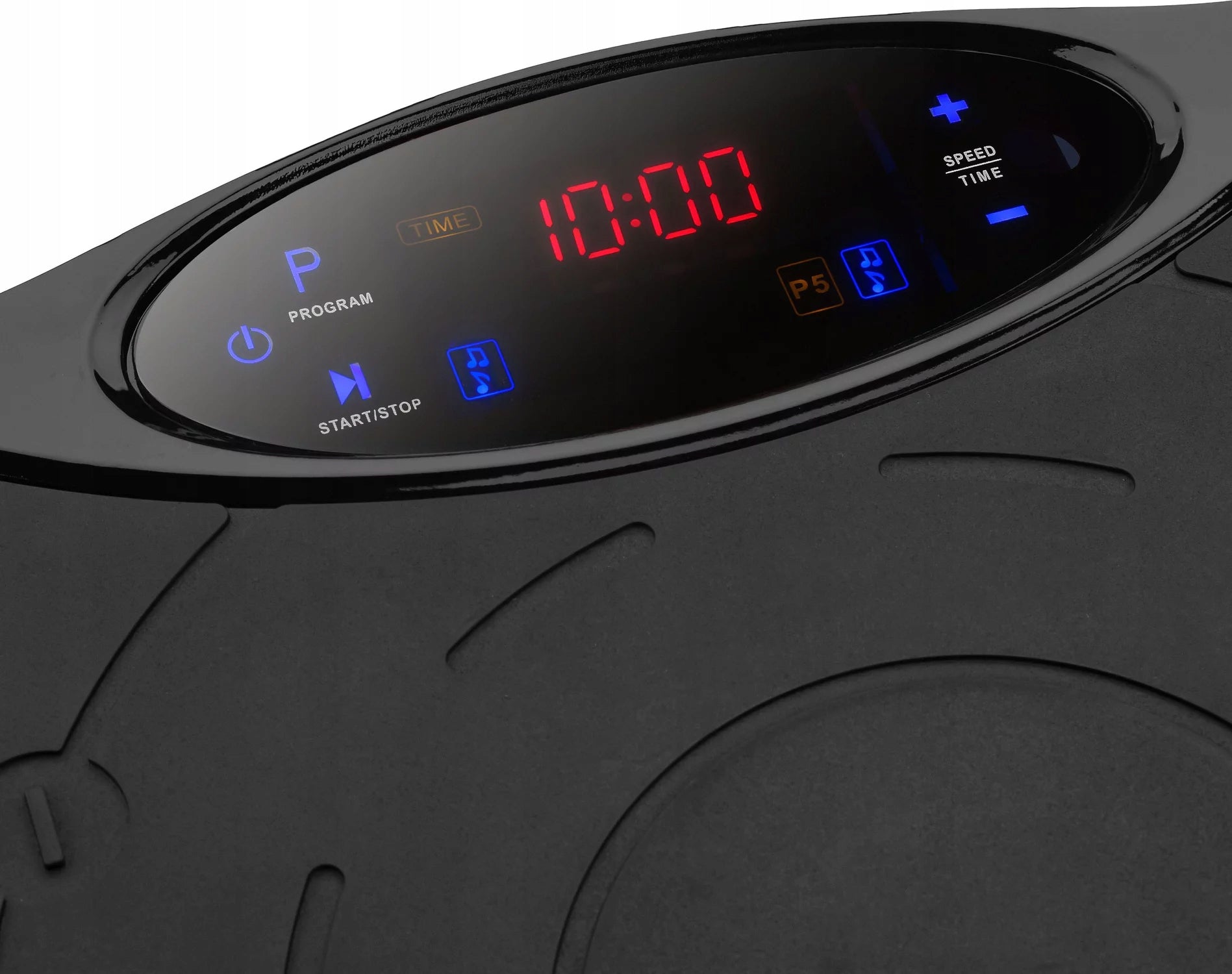 Vibration plate with yoga straps for arm workouts