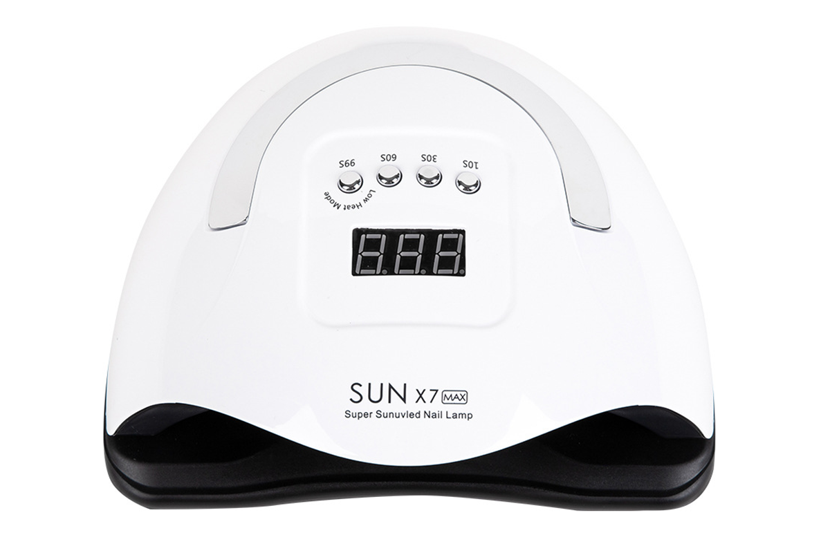 Side angle of 120W LED Light UV Nail Dryer with removable tray