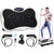 Vibration plate exercise machine top view showing white ABS surface