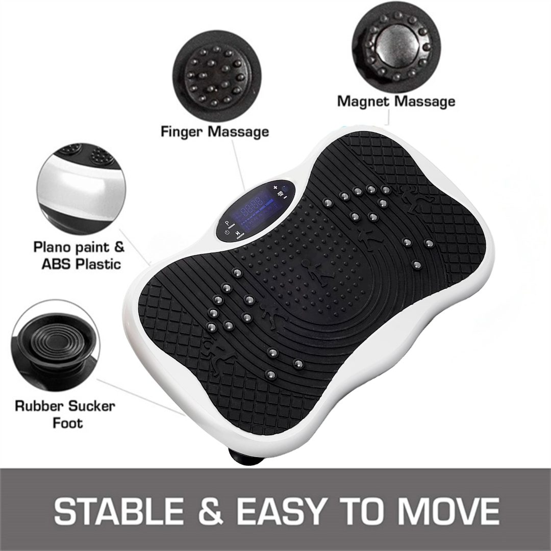 Vibration plate exercise machine power cord and remote control included