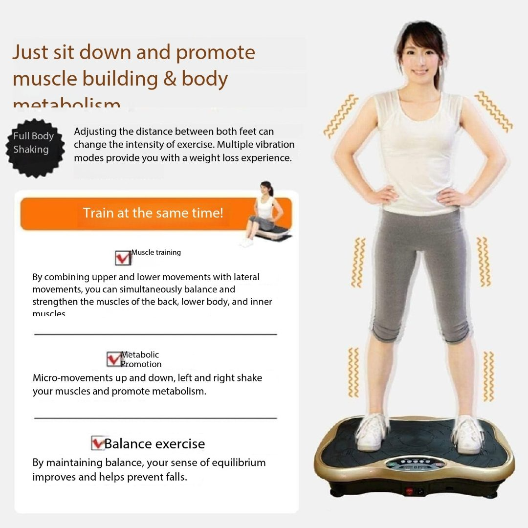 Vibration Plate Lymphatic Drainage Machine compact size under furniture