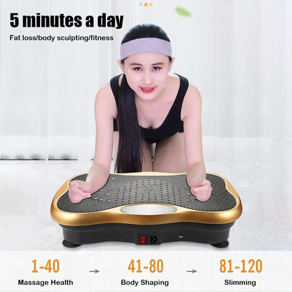 Vibration Plate Lymphatic Drainage Machine with resistance bands attached