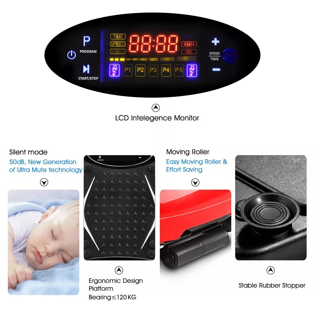 Vibration Plate Exercise Machine display panel with speed settings