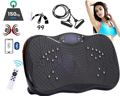 Vibration Plate Exercise Machine showing suction cups for stability