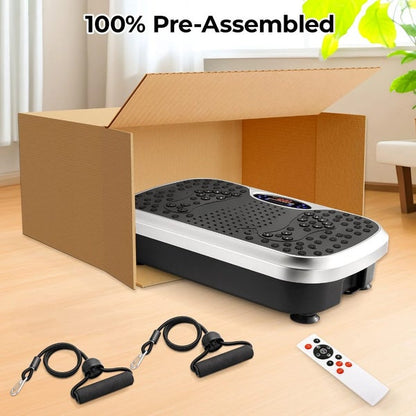 Vibration Plate Exercise Machine displaying speed level settings