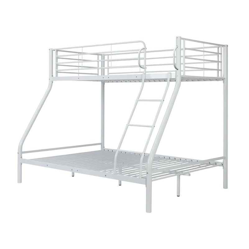 Metal Triple Bunk Bed  White