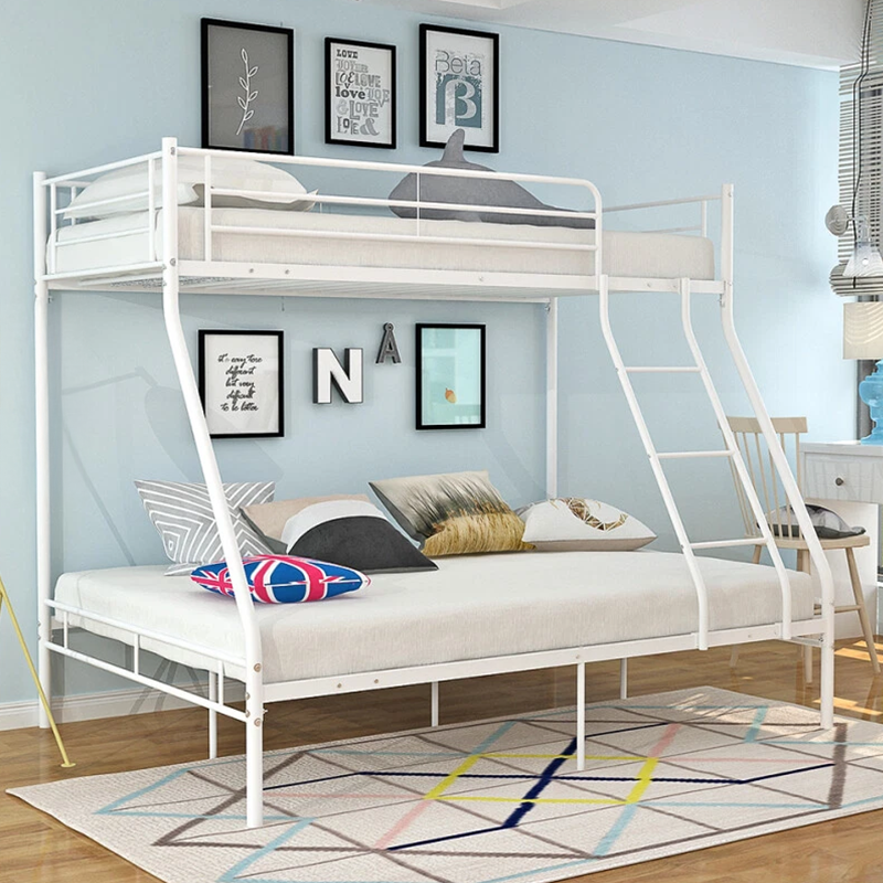Metal Triple Bunk Bed  White