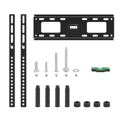 Close-up of anti-fall lock on TV wall mount for safety