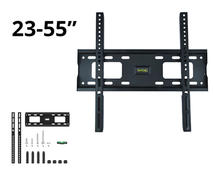 Back view of TV wall mount showing multi-hole adjustment