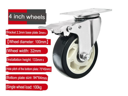 Castor Trolley Wheels