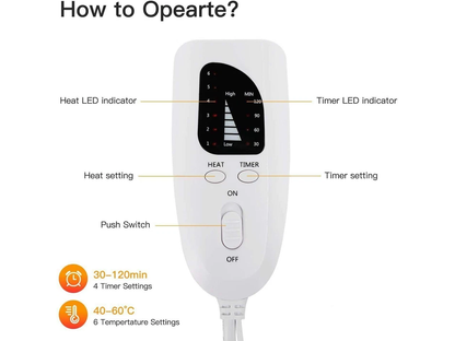 Electric Hot Heated Pad Blanket
