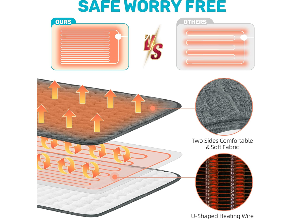 Electric Hot Heated Pad Blanket