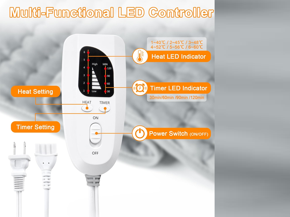 Electric Hot Heated Pad Blanket