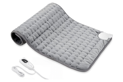 Close-up of electric hot heated blanket LED temperature control