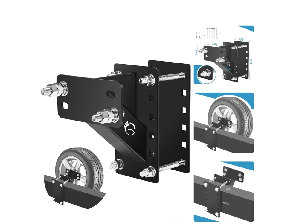 Trailer Wheel Bracket Spare Tire Carrier showing sturdy carbon steel construction