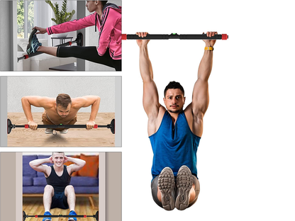 Pull up bar packaging including user manual and bar