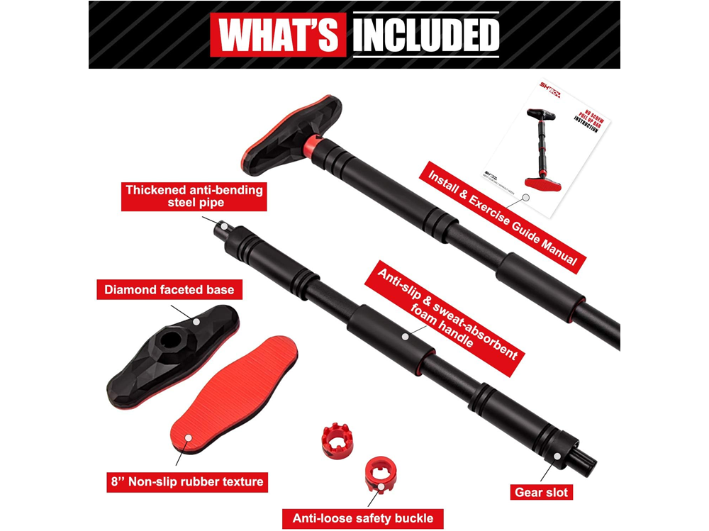 Pull up bar used for chin ups and dips at home gym