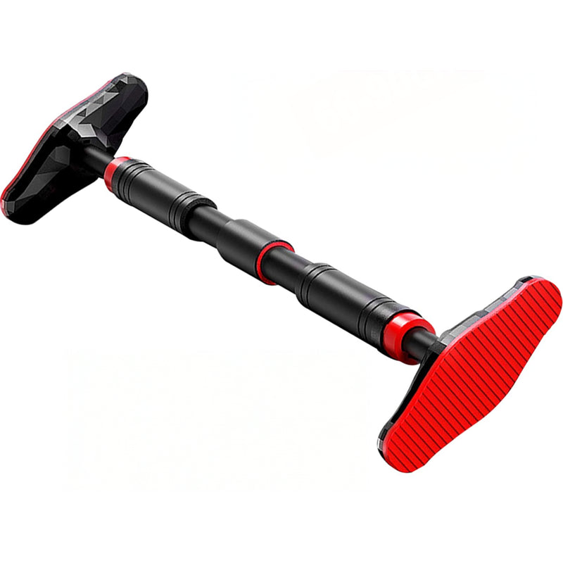 Adjustable chin up pull up bar showing black steel frame