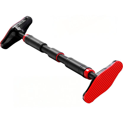 Adjustable chin up pull up bar showing black steel frame