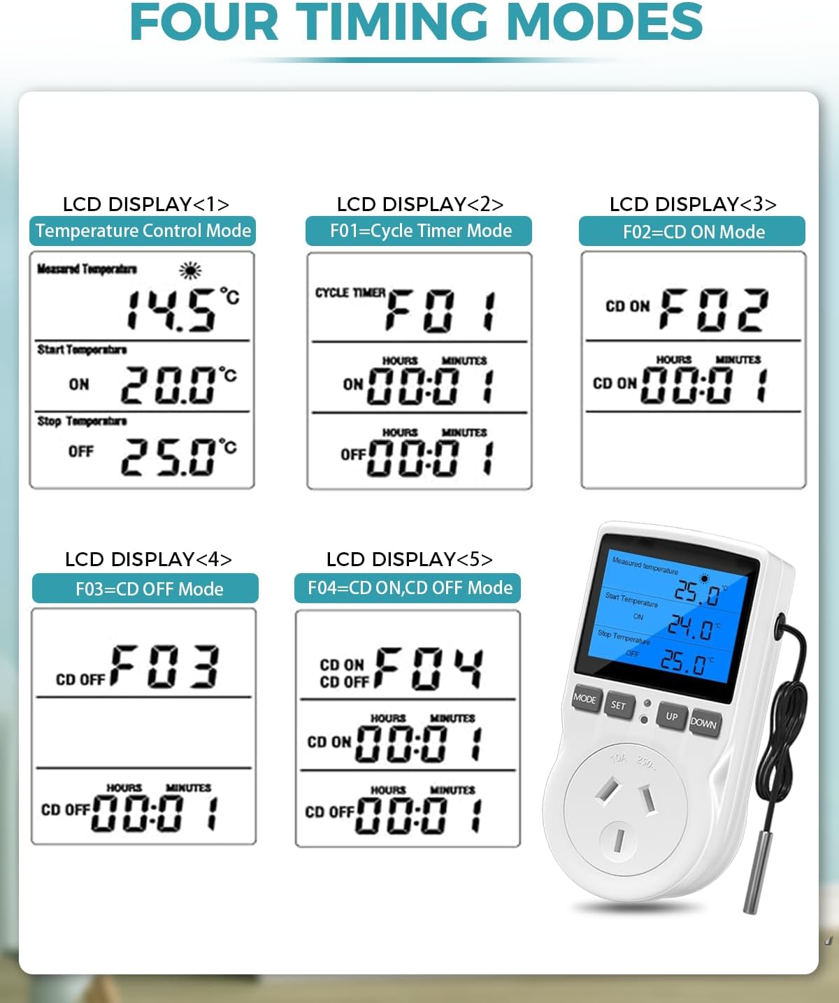 Digital Temperature Controller Timer
