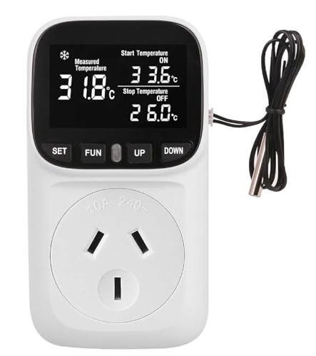 Digital temperature controller timer set for heating control in greenhouse