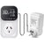 Digital temperature controller timer showing NZ plug side view