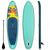 Inflatable sup board stand up paddle board green side view