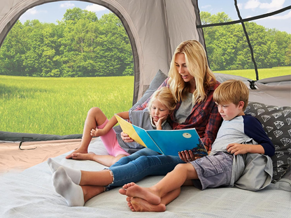 Camping tent 3-5 person with wind ropes and ground pegs attached