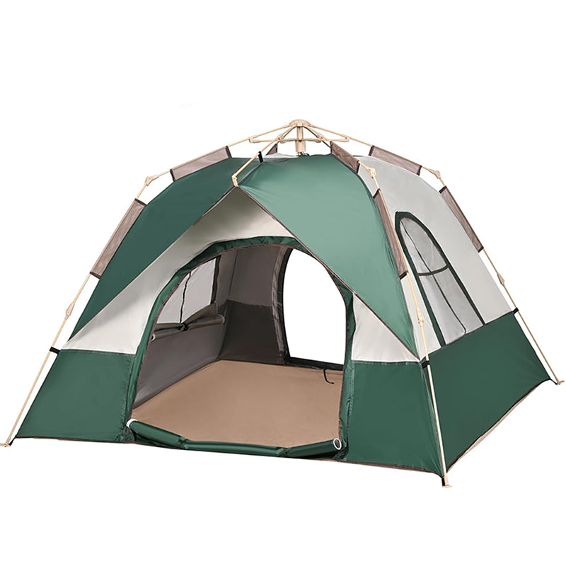 Camping tent 3-5 person front view showing double doors