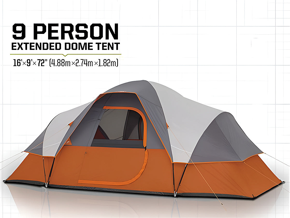 Close-up of mesh door on camping tent family tent for ventilation