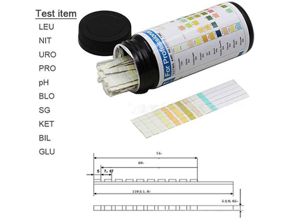 Urine PH Test Strips Protein Ketone Testing Strip