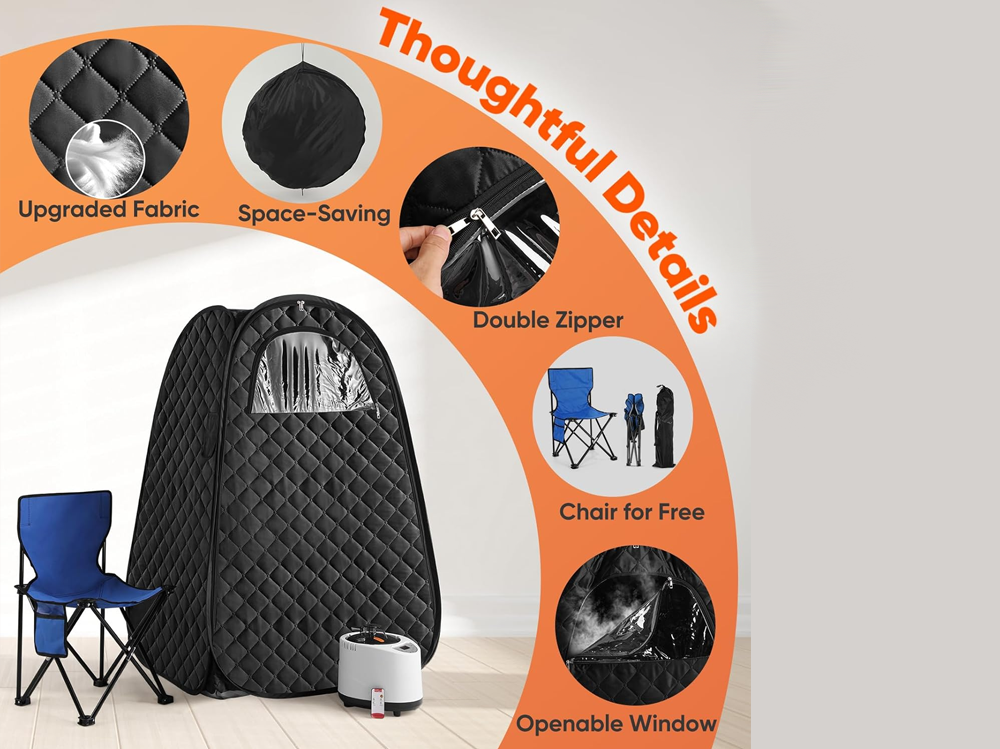 Portable Steam Sauna Personal Home Spa